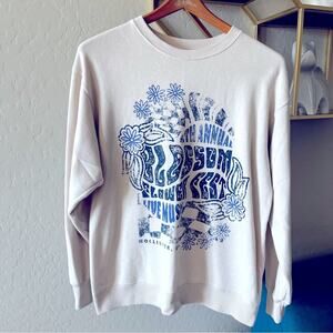 Hollister oversized pullover sweatshirt Blossom Flowerfest size XS